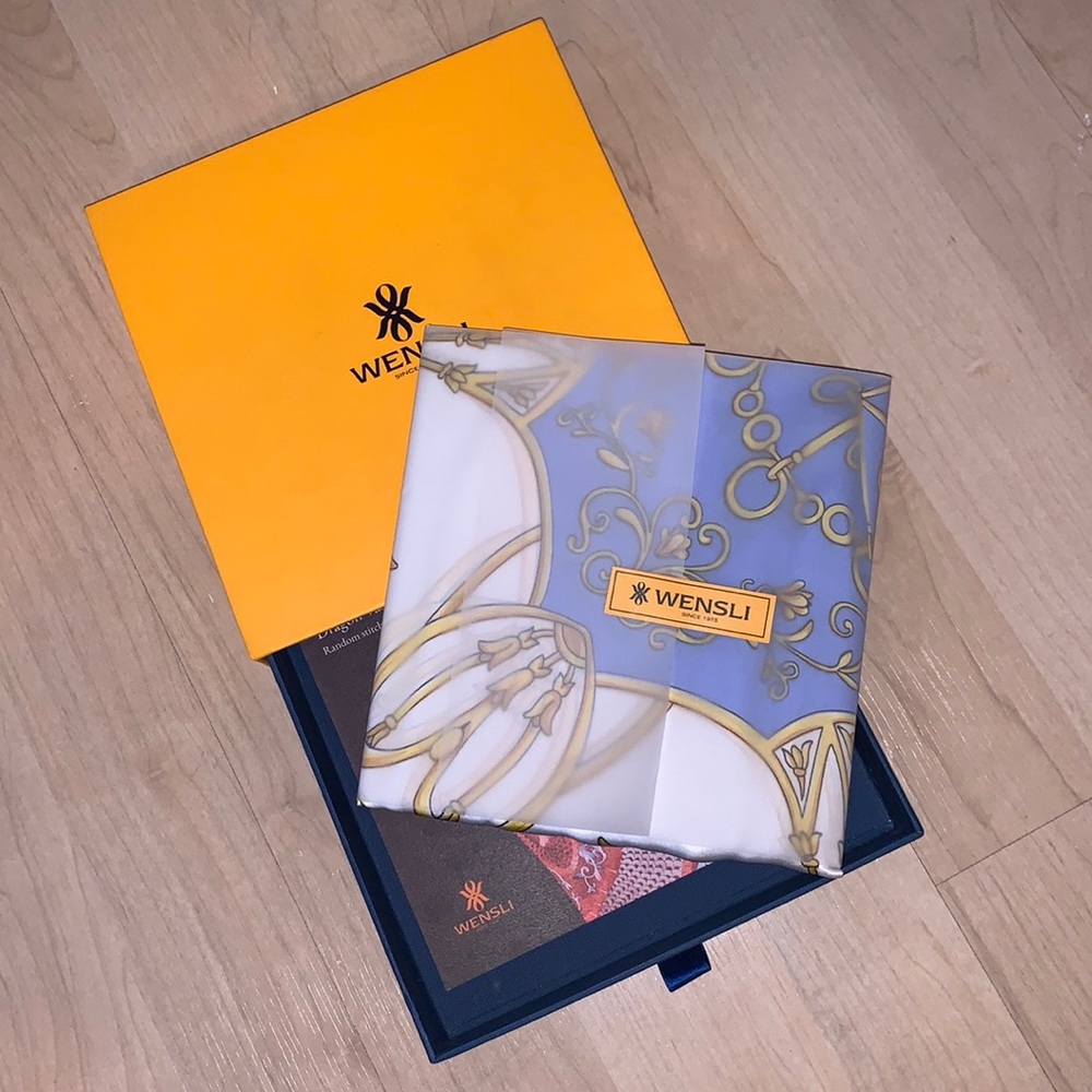 Wensli Silk Scarf New in Box